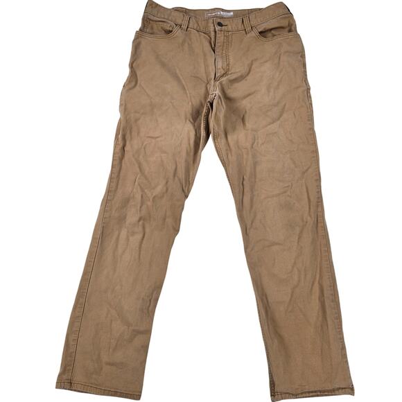 Carhartt 5 Pocket Relaxed Fit Rugged Flex Canvas Pants in Hickory Size 36 - Picture 2 of 9